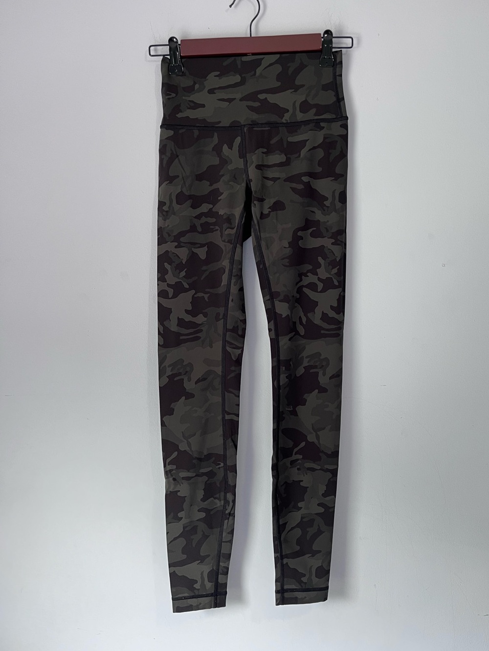 Lululemon Pants Womens 4 Green Black Camo Wunder Under High Rise Leggings Yoga